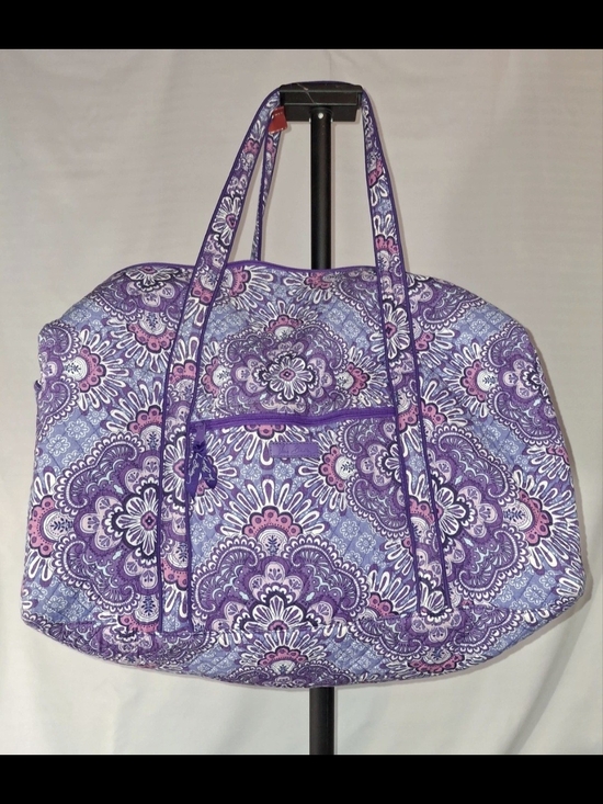 Handbags - Vera Bradley Purple Patterned Women’s Duffle Tote Bag